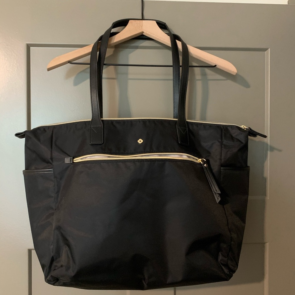 Samsonite Black Tote with Gold Hardware